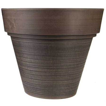 Gardener Select 12 in. Elegant Carved Finish Look Planter, Chocolate GSACVBO30CHOC